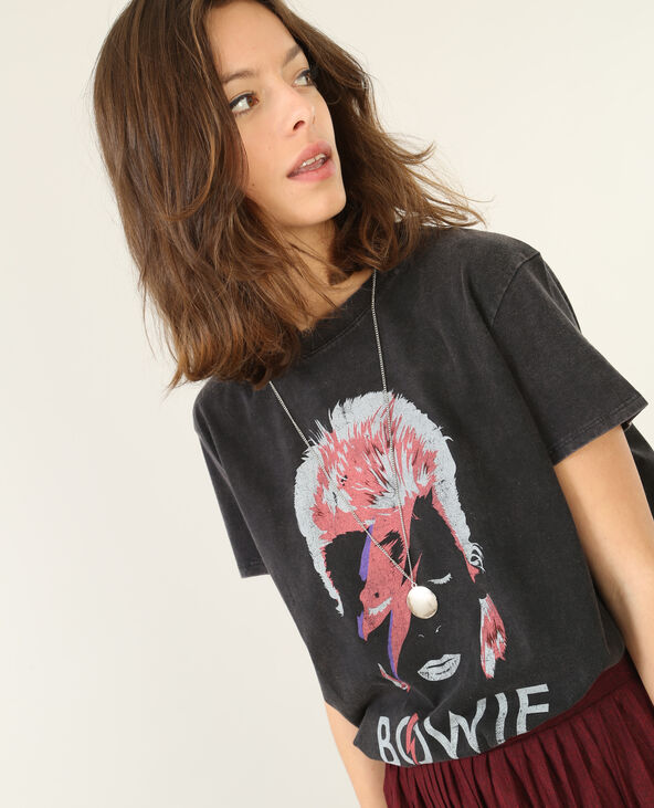 T-shirt David Bowie noir - Pimkie