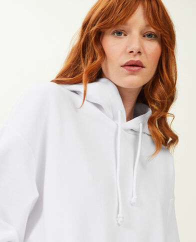 Sweat capuche oversize blanc - Pimkie