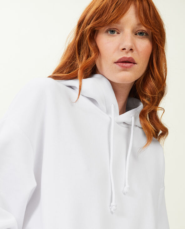 Sweat capuche oversize blanc - Pimkie