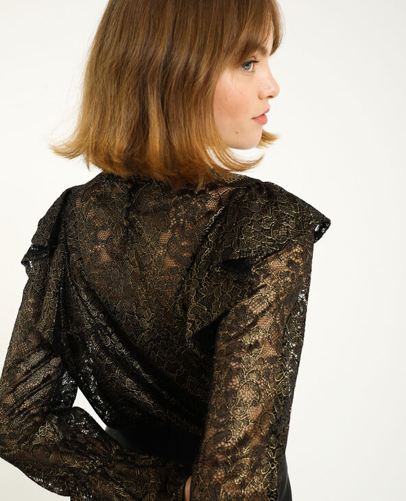 Blouse en dentelle doré - Pimkie