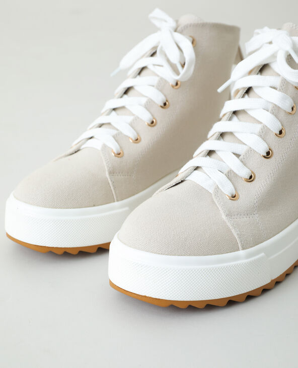Baskets hautes plateformes rose clair - Pimkie