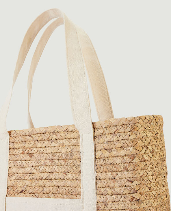 Sac cabas paille écru - Pimkie