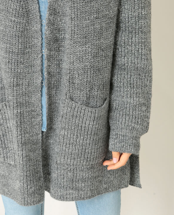 Gilet chaud gris chiné - Pimkie