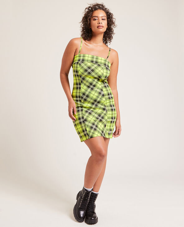 Robe courte à bretelles vert - Pimkie