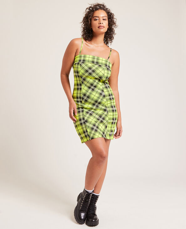Robe courte à bretelles vert - Pimkie