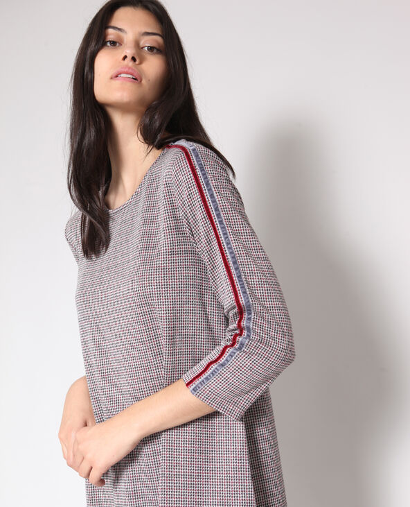Robe à imprimé bordeaux - Pimkie