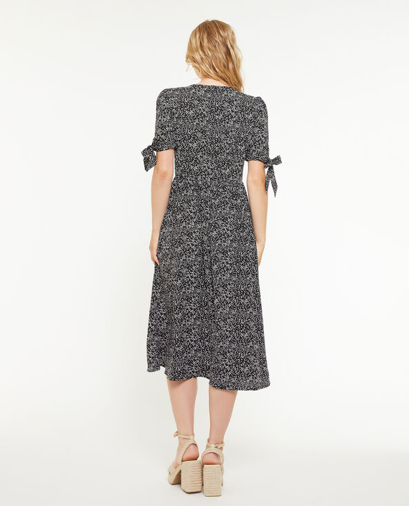 Robe longue boutonnée noir - Pimkie