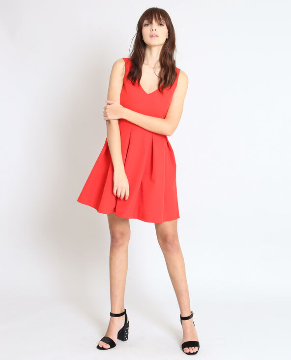 Robe patineuse rouge - Pimkie
