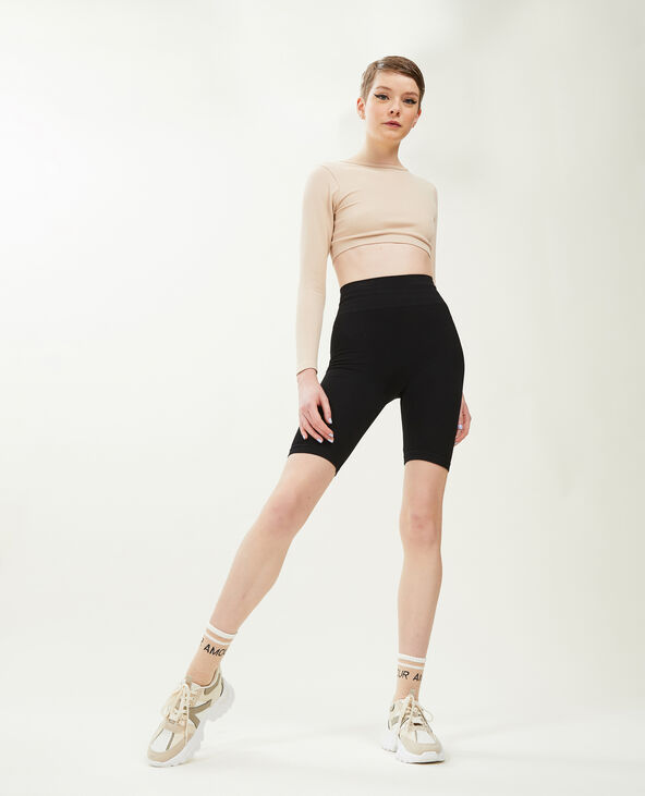 Cycliste sans couture noir - Pimkie