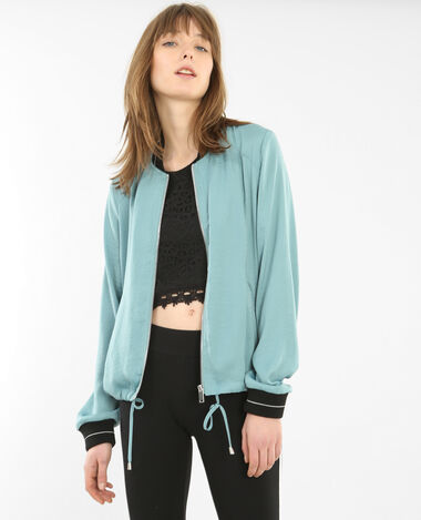 Bomber fluide vert de gris - Pimkie