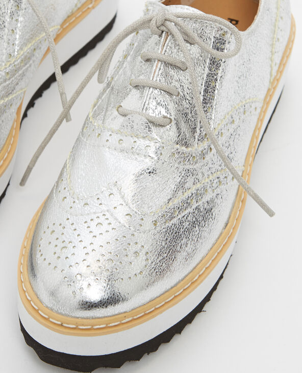 Derbies plateforme blanche sales