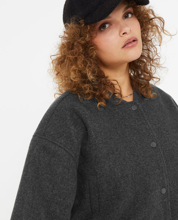 Blouson drap de laine clearance