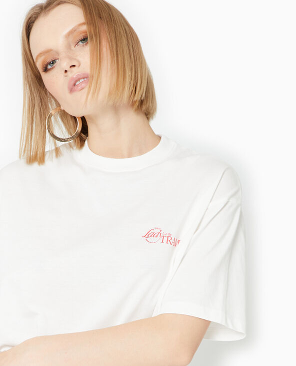 T-shirt oversize LADY AND THE TRAMP blanc - Pimkie