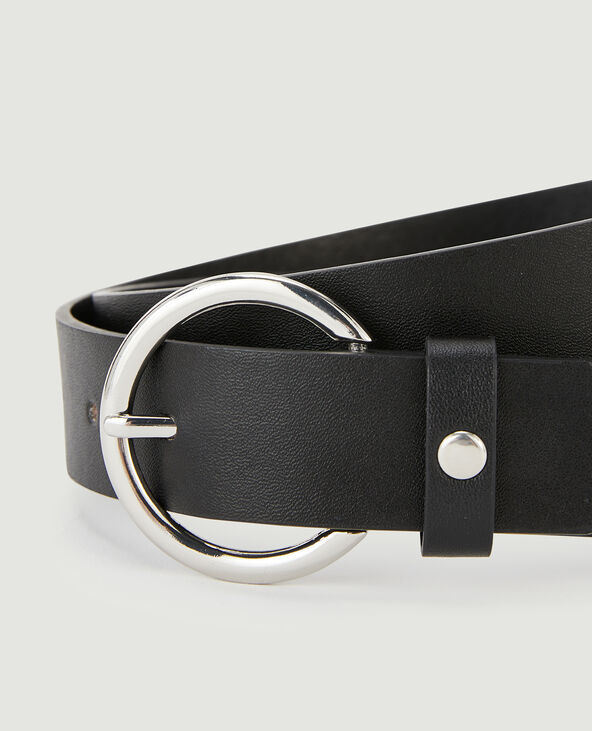 Ceinture avec boucles métalliques et pendentifs noir - Pimkie