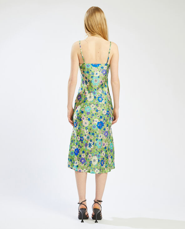 Robe longue à fleurs vert - Pimkie