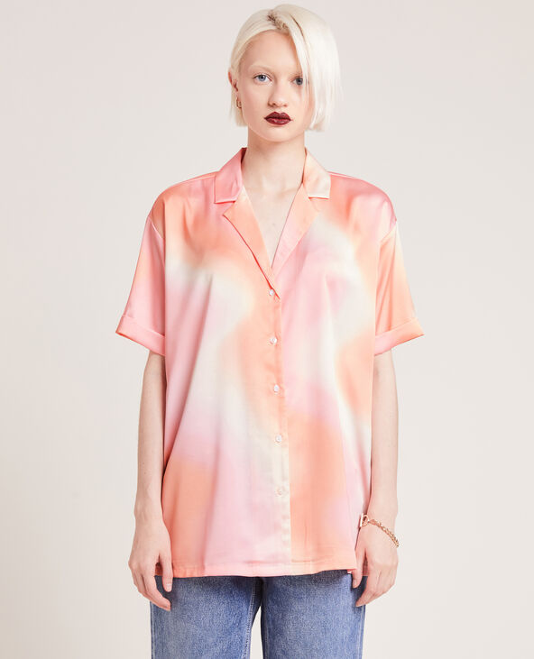 Chemise fluide tie and dye orange - Pimkie