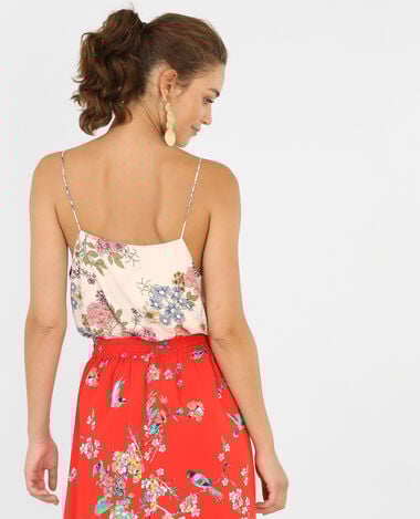 Top voile imprimé rose clair - Pimkie