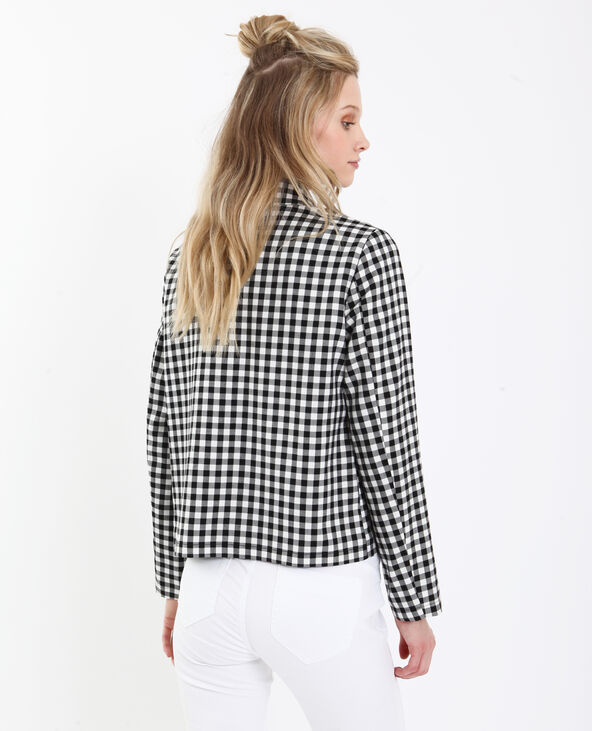 Veste vichy noir - Pimkie