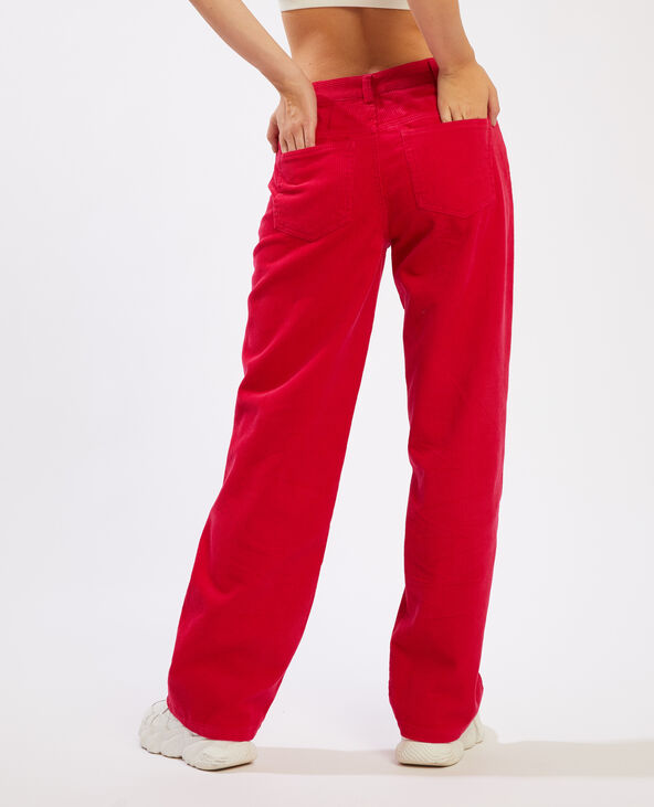 Pantalon velours rouge - Pimkie