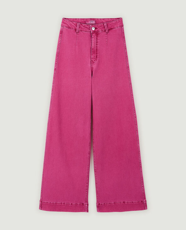 Jean large effet délavé rose - Pimkie