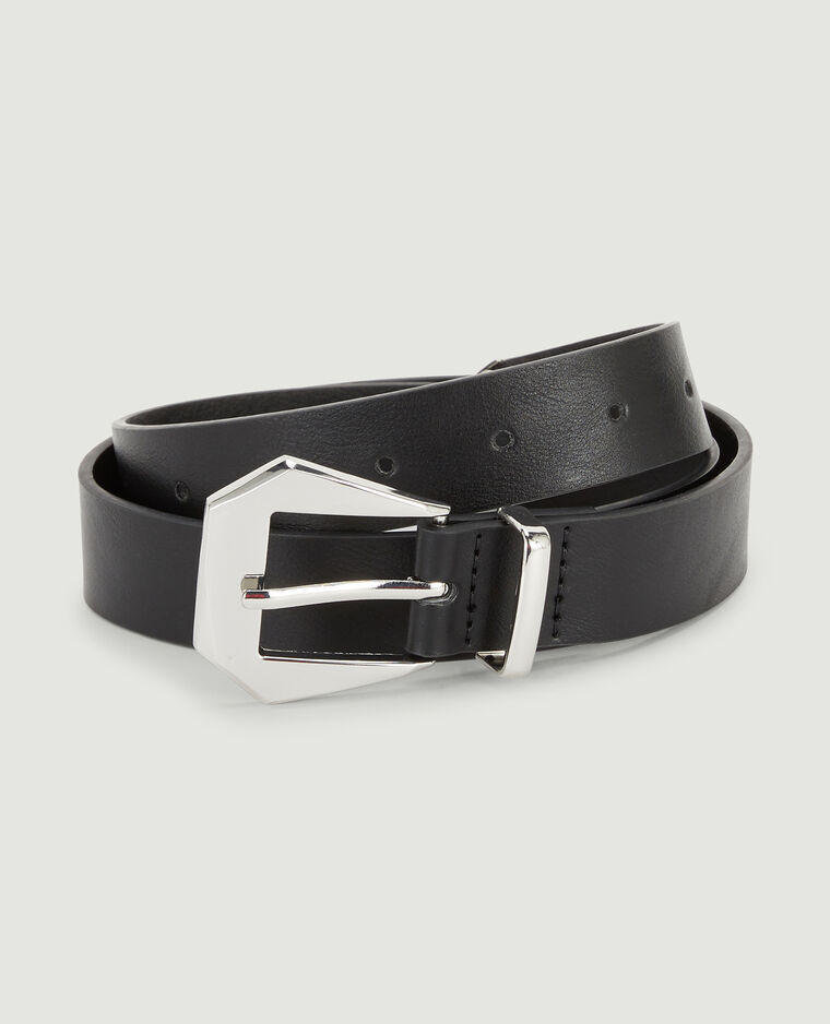 Ceinture à boucle design noir - Pimkie