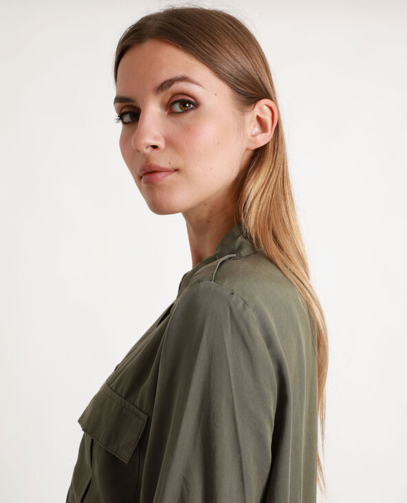 Chemise fluide taupe - Pimkie