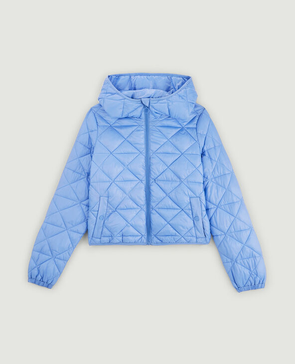 Doudoune légère à capuche bleu - Pimkie