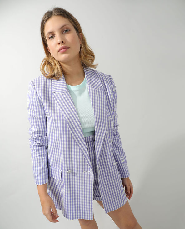 Veste city Vichy lilas - Pimkie