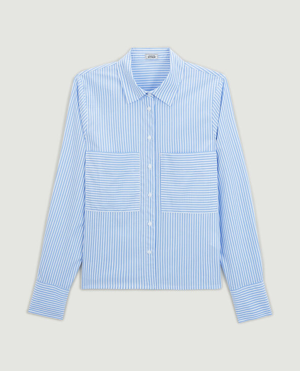 Chemise manches longues bleu - Pimkie