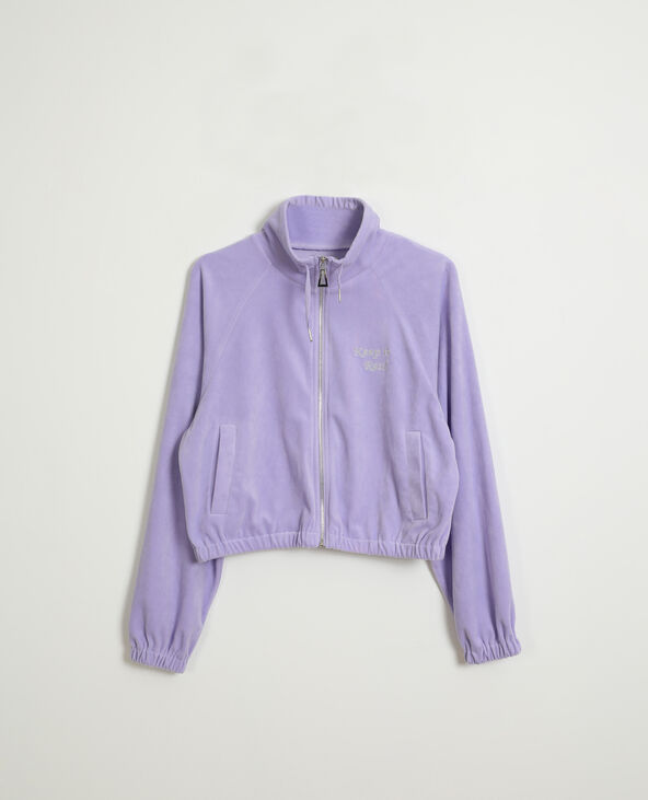 Veste en velours violet - Pimkie