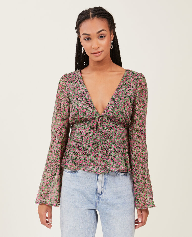 Blouse en tissu léger rose - Pimkie