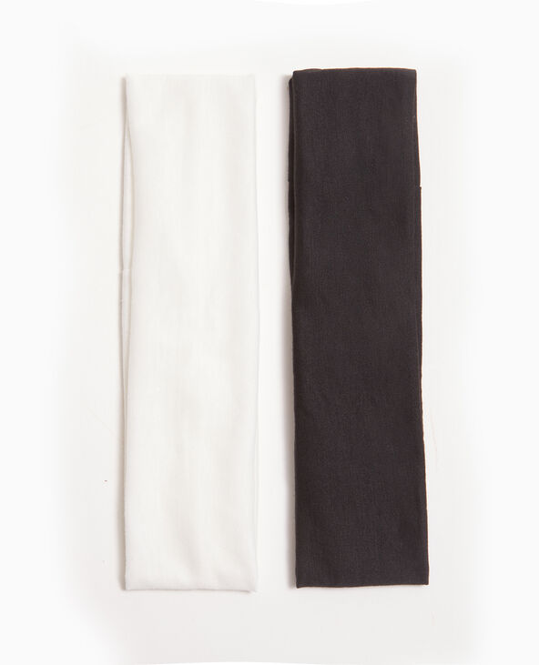 Lot de 2 bandeaux pour cheveux noir - Pimkie