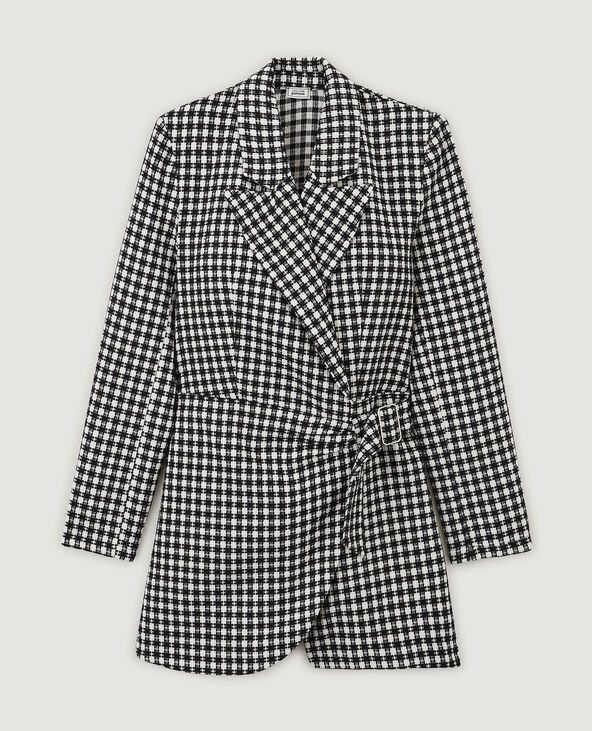Combi-short blazer tweed noir - Pimkie