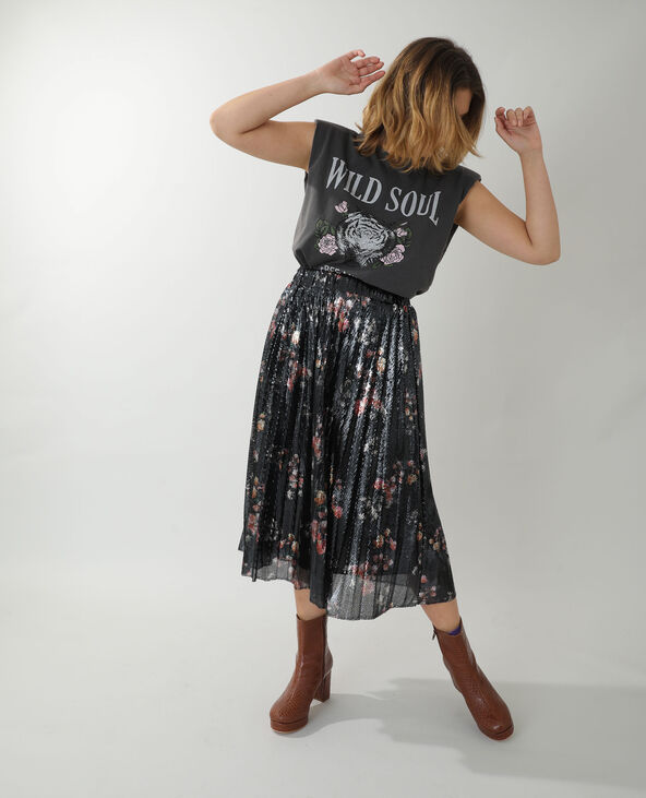 Jupe plissee a sequins Pimkie