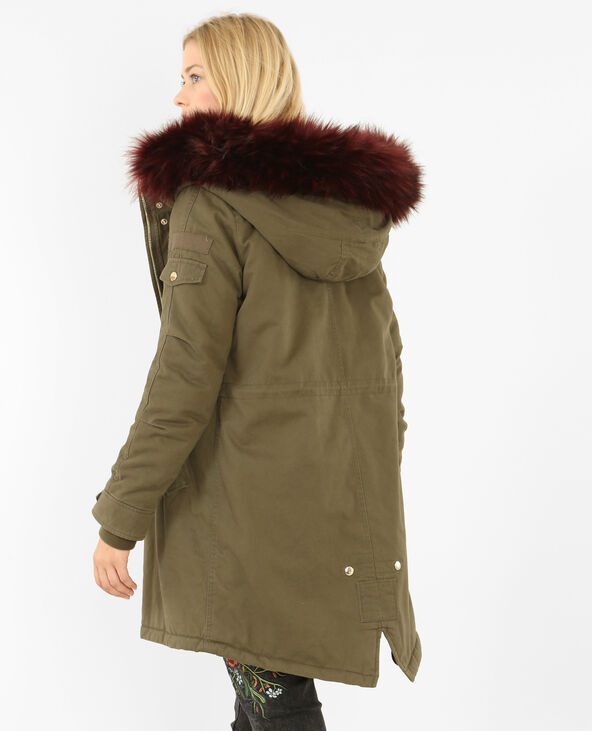 Parka en fausse fourrure
