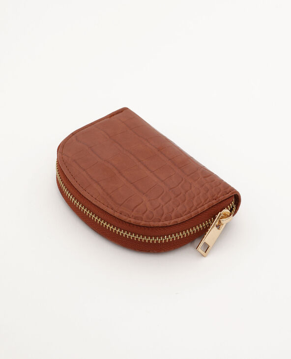 Porte-monnaie faux cuir camel - Pimkie