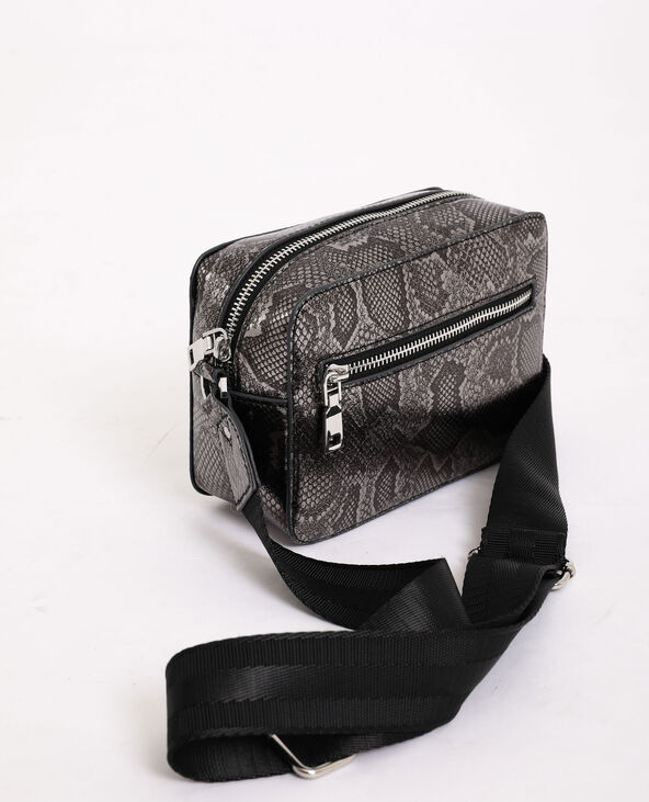 Petit sac imprimé serpent argenté - Pimkie