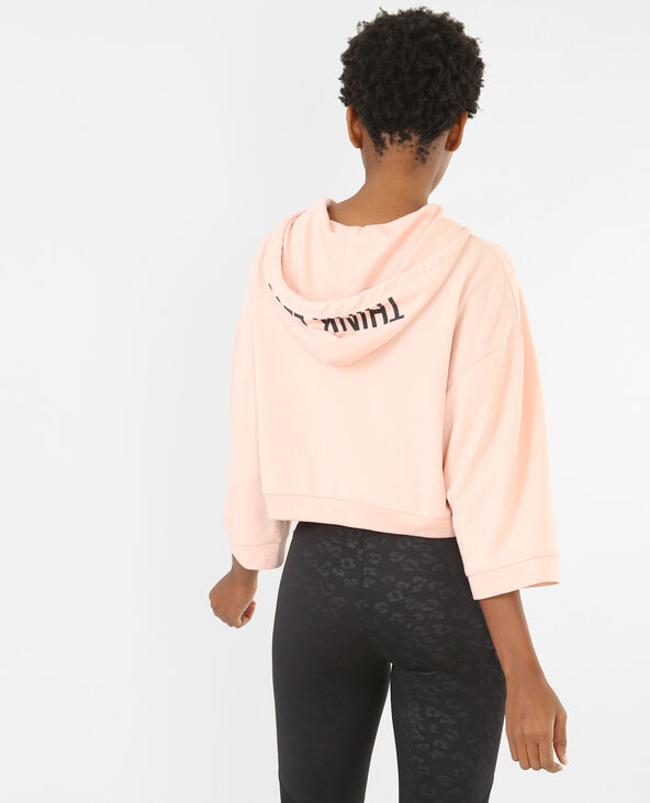 Sweat cropped sport rose clair - Pimkie