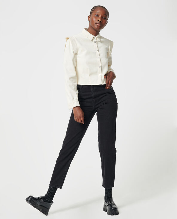 Jean mom taille haute noir - Pimkie