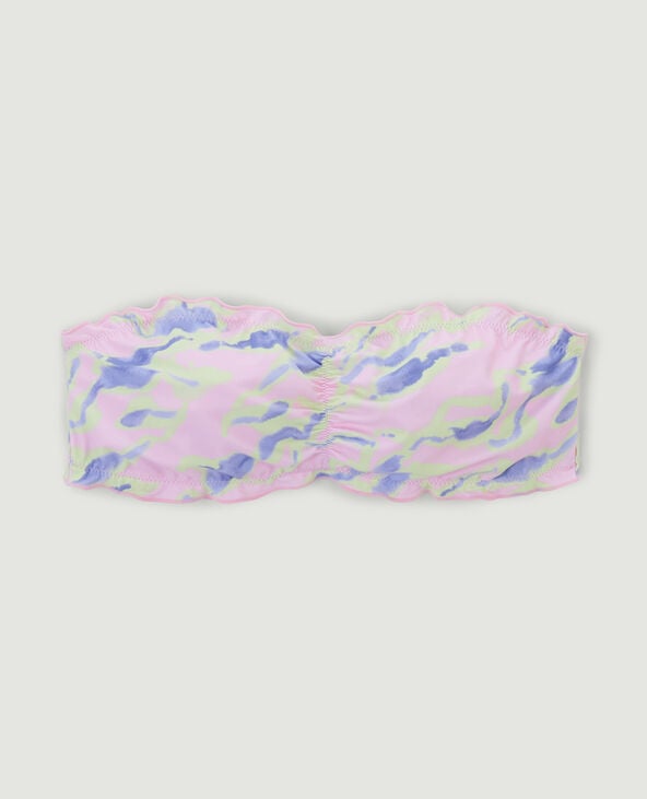 Haut de maillot de bain bandeau rouge - Pimkie