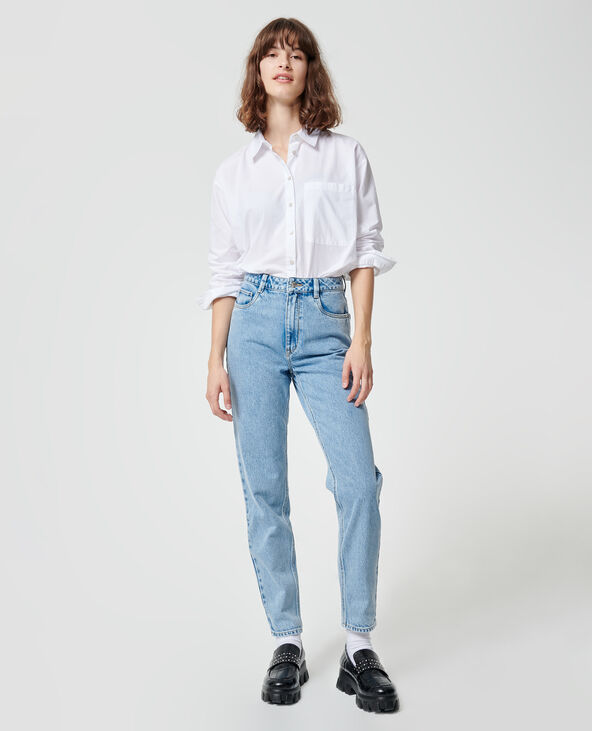 Jean mom taille haute bleu - Pimkie