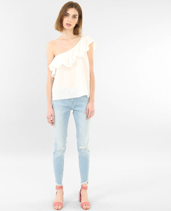Top one shoulder blanc - Pimkie