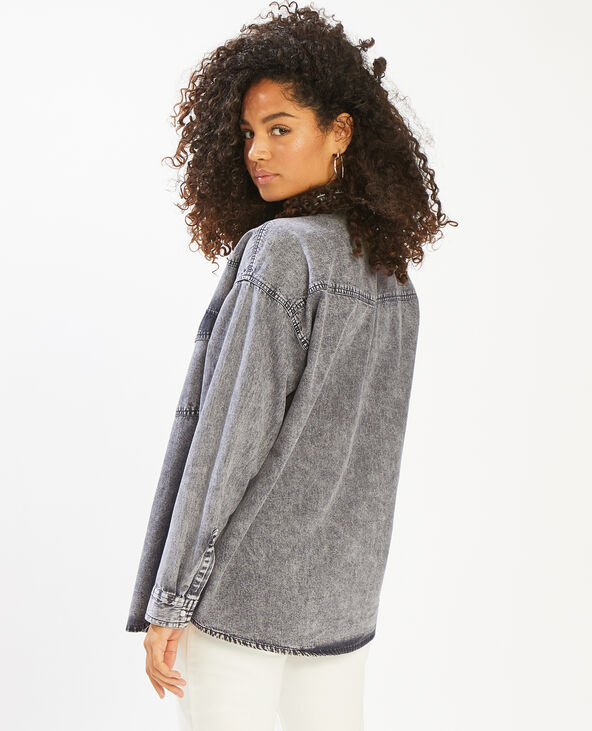 Chemise façon jean gris foncé - Pimkie