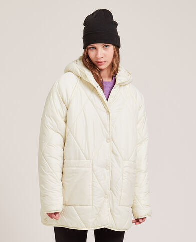 Veste matelassée avec capuche écru - Pimkie