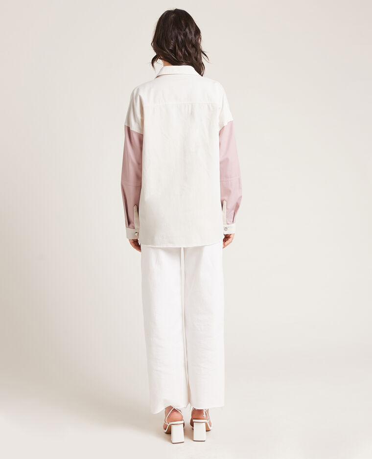 Chemise longue bicolore rose - Pimkie