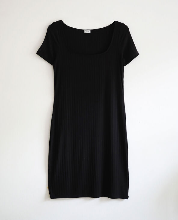 Robe côtelée noir - Pimkie