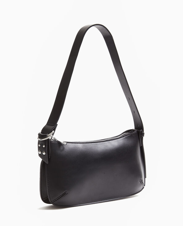 Sac porté épaule effet double poche noir - Pimkie