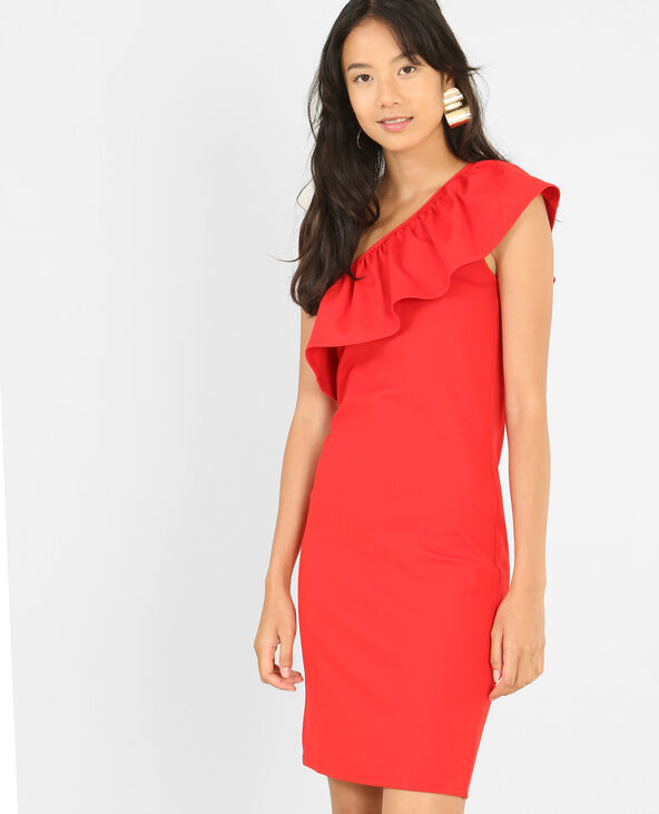 Robe bodycon one shoulder