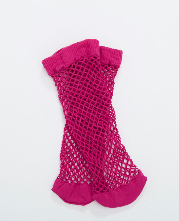 Chaussette résille rose fuchsia - Pimkie