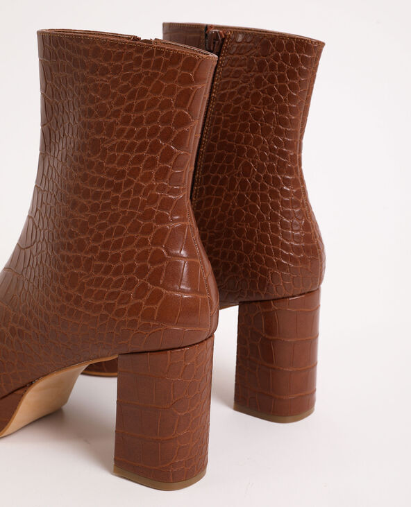 Boots plateforme marron - Pimkie